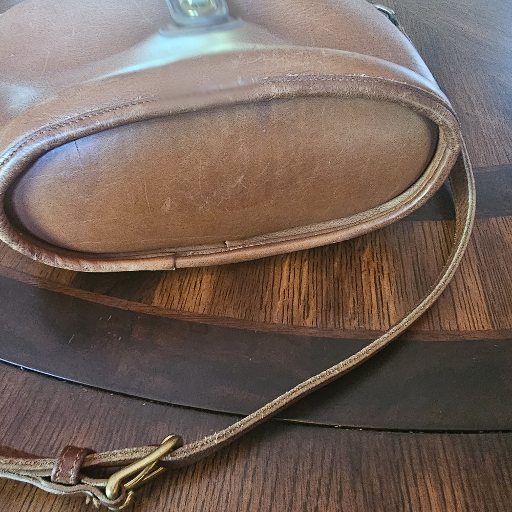 Coach Vintage Glove-Tanned Slouchy Brown Leather Crossbody Bag Made In USA - Picture 14 of 14